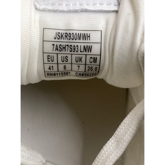 Running Sneaker Leather & Nylon Mix White Size US 8 main image 5